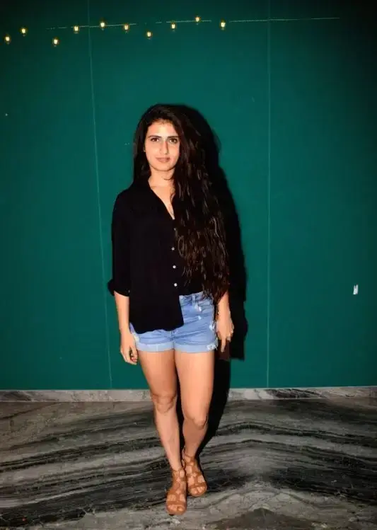 Indian Actress Fatima Sana Shaikh Long Hair Legs Show